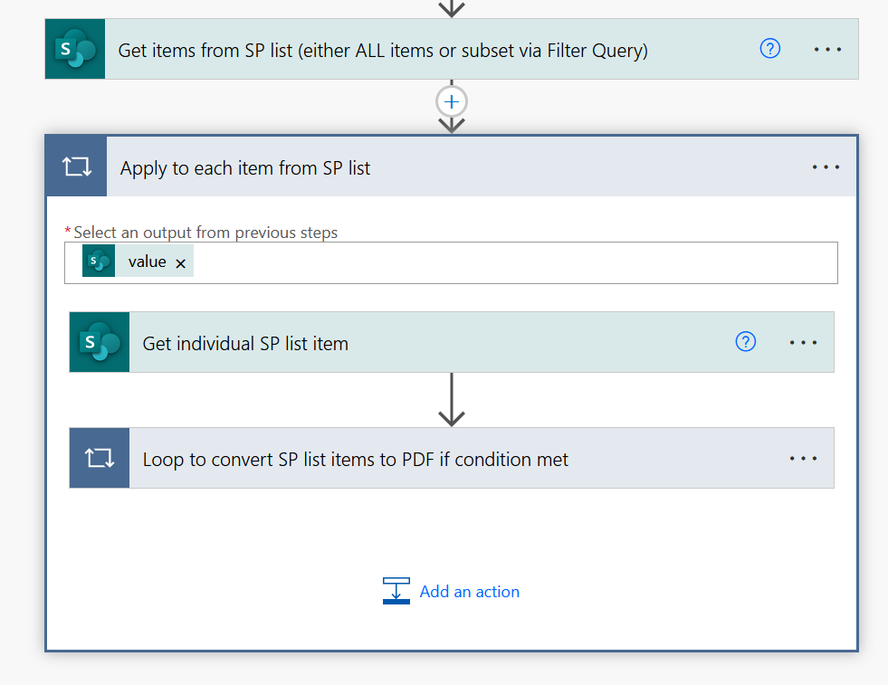 Drilling down into 5th step in flow...