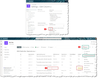 Resolve the issue via the filling blanks within source List/ library