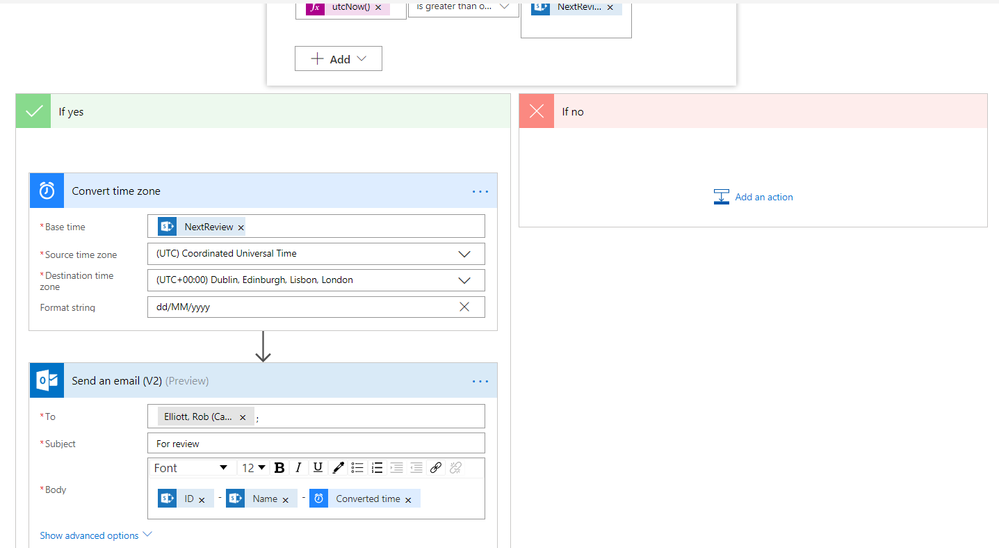 4 - Convert time zone and email