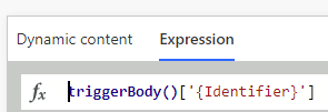 Custom identifier expression