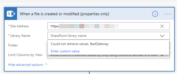 Won't enumerate doc libraries