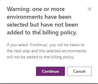 Power Platform - Create Billing Policies Warning - Error.png