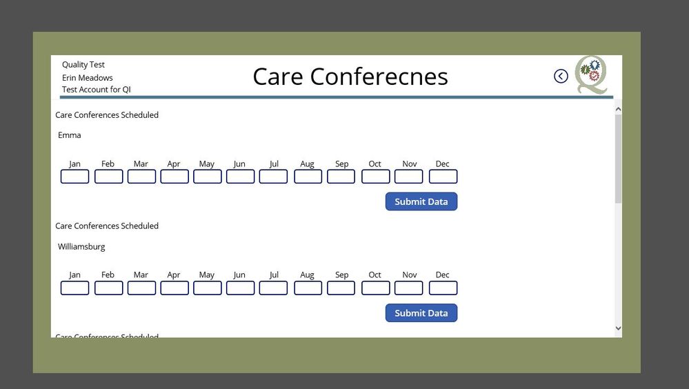 Care conferences Schedule screen.JPG