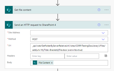 Create File HTTP Request