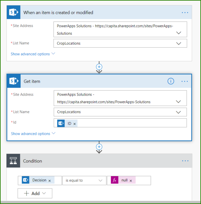 3-Flow - Item Created - Get Item - Condition