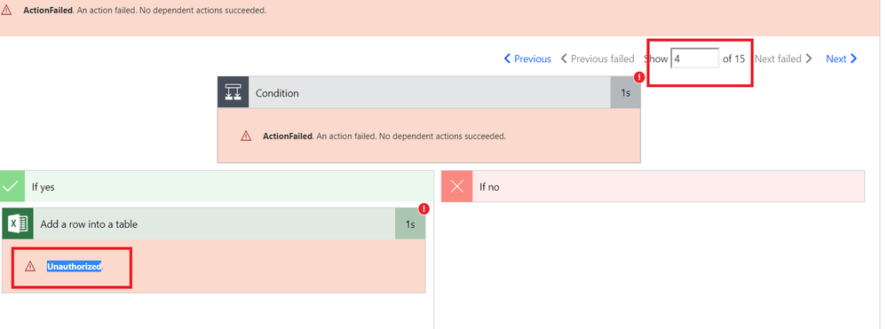 iteration flow error