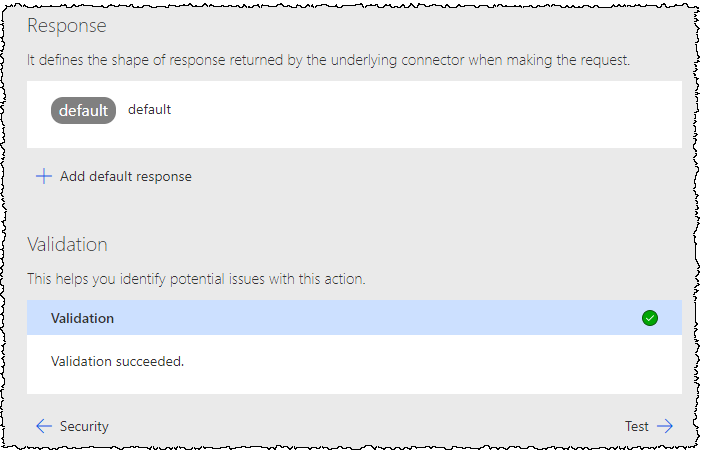 Definition configuration - Validation