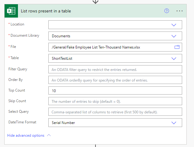 dateTime Format Serial Number