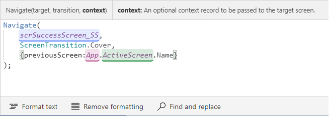 Navigate contextual record parameter