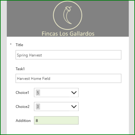 1-PowerApps form