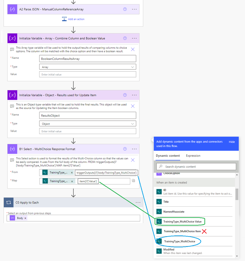 Flow Detail 4 - Select Choice Values