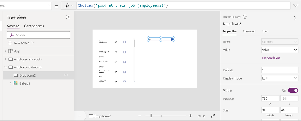 using dataverse