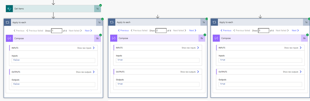 Example Items Compare Time