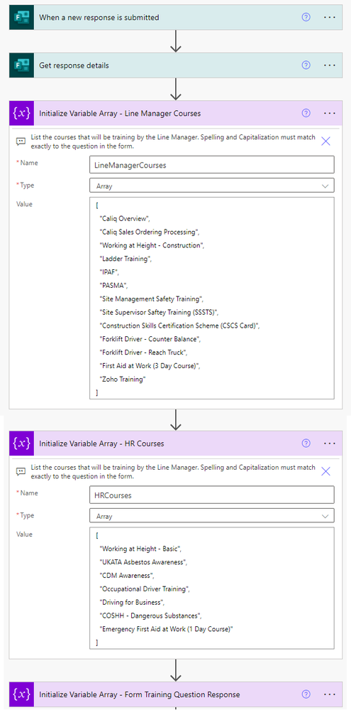 Flow Detail 1 - Create Source Arrays