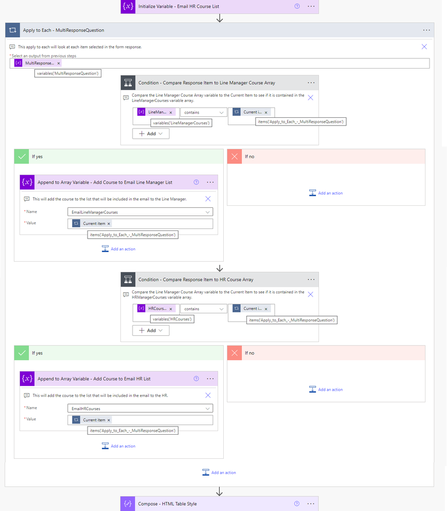 Flow Detail 3 - Compare Response to Course Lists