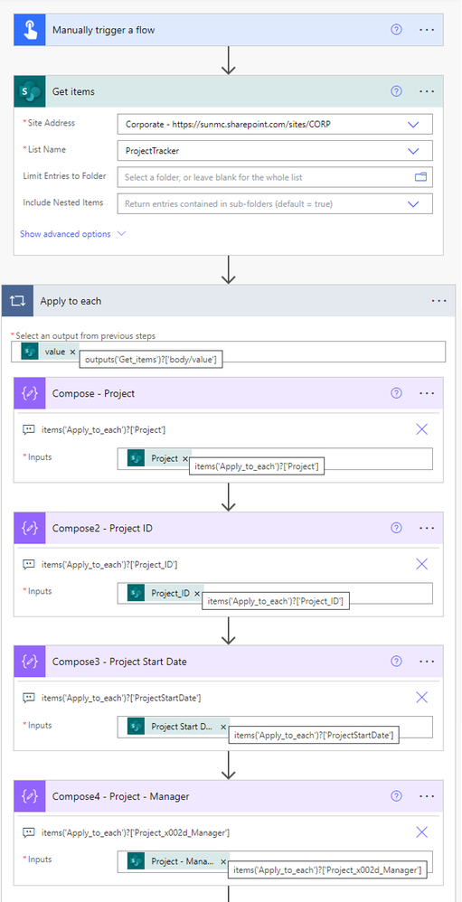 Dynamic Content - item expression column names