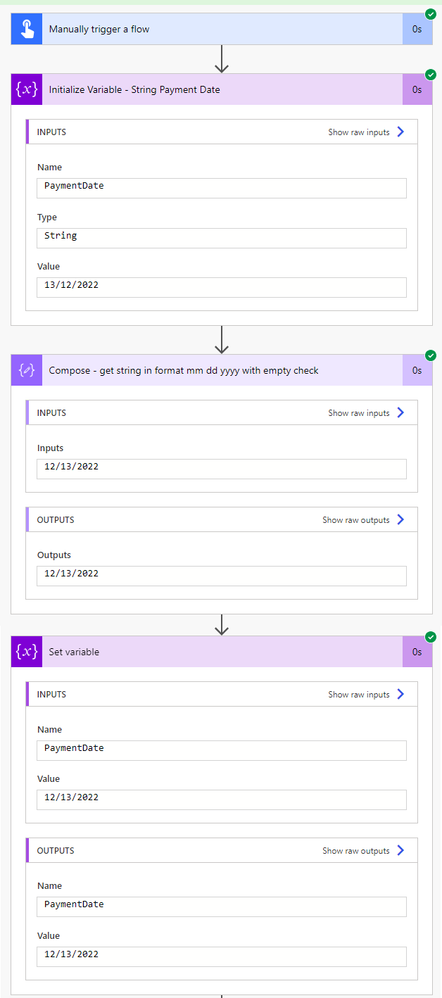 Results Convert Date String