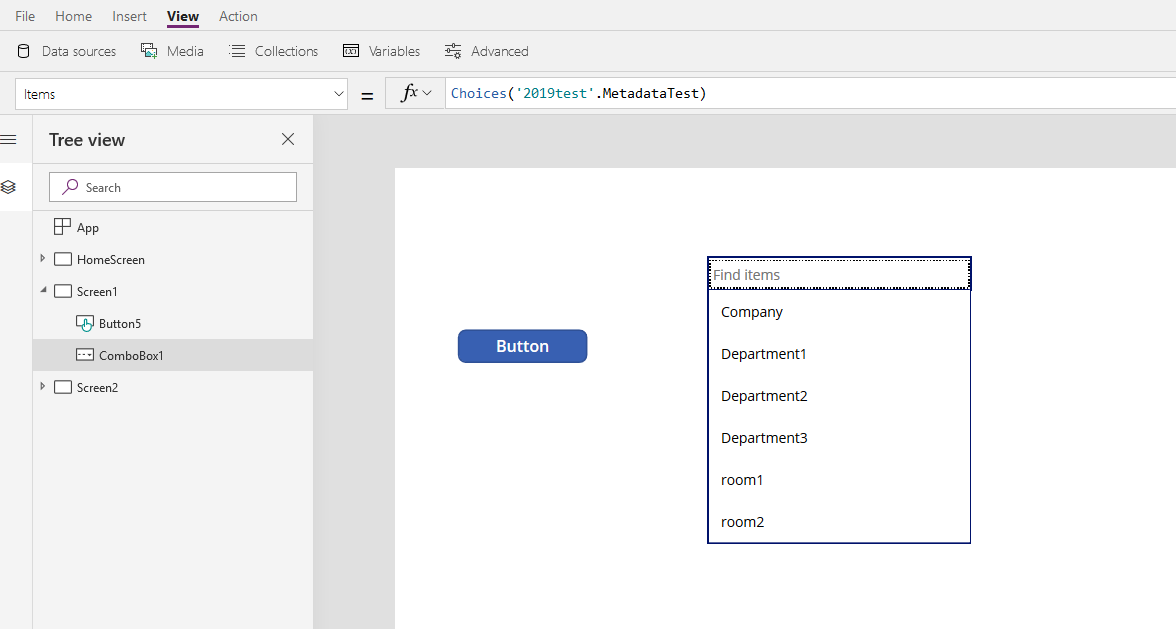 The combobox control in PowerApps bound to managed... - Power Platform ...