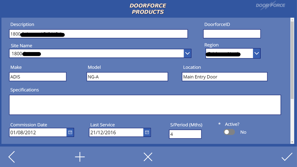 Selections have been made in both dropdown boxes, and ready to SubmitForm, and send changes to SQL table.