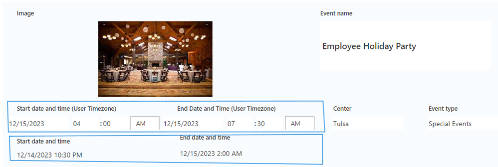 and this is a screenshot of PowerApps item. i want the date and time as above image