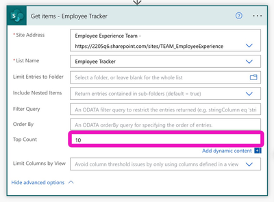 How to Look Up SharePoint List and Match in Power Automate - Step 1.png