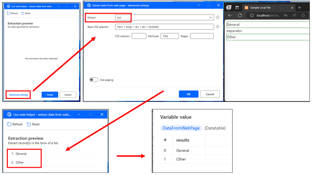 PAD_Extract data from web page action.png