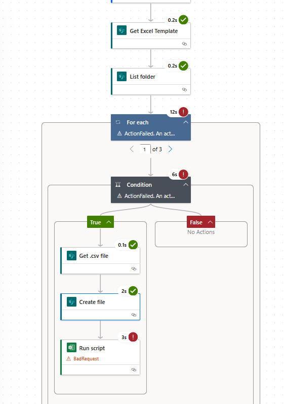 Excel Run Script - Error 400 - Power Platform Community