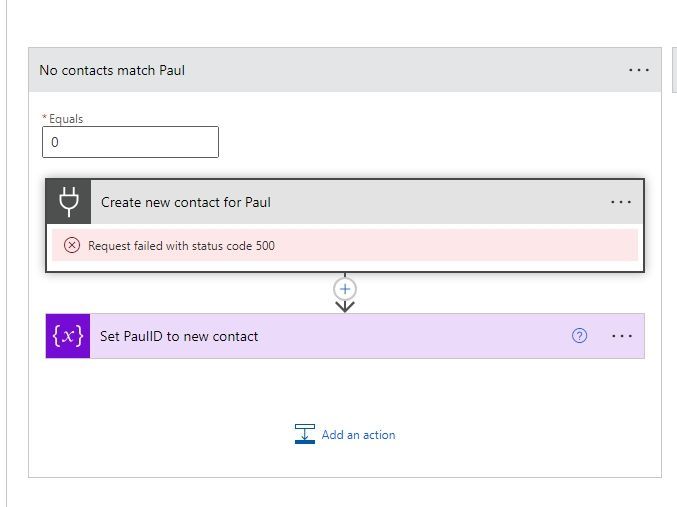 The broken Dataverse step