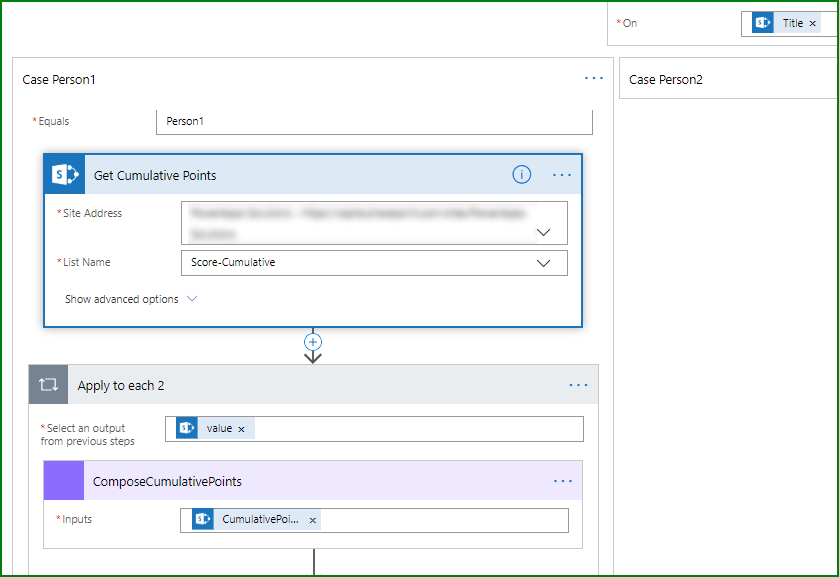 Get current cumulative points and put them in a Compose control