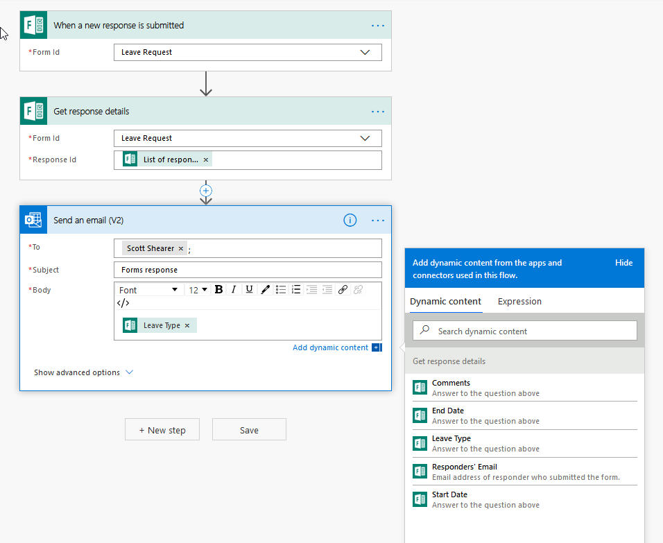 Solved: Form submission > Send an email - Power Platform Community