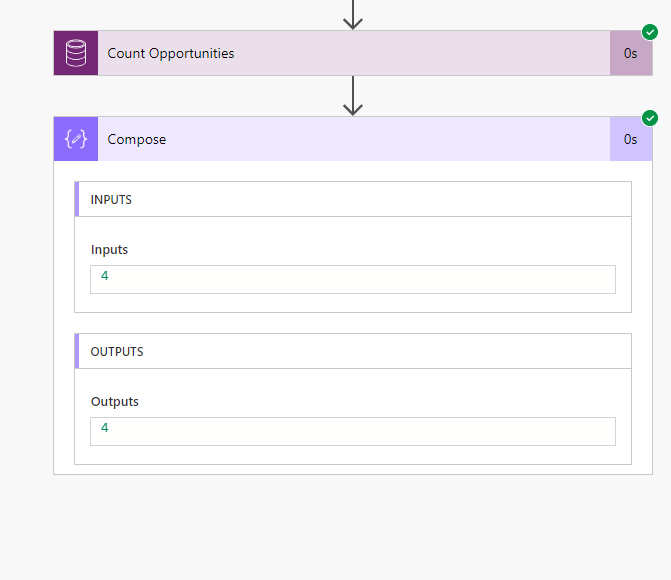 The result if I just retrieve it with a normal fetch xml as opposed to a aggregate